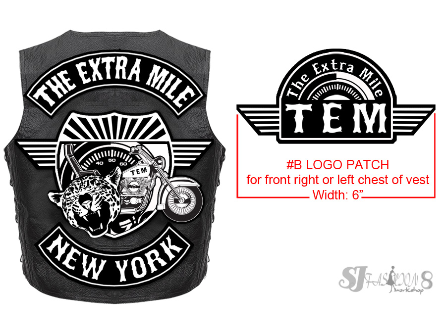 motorcycle club patch design template